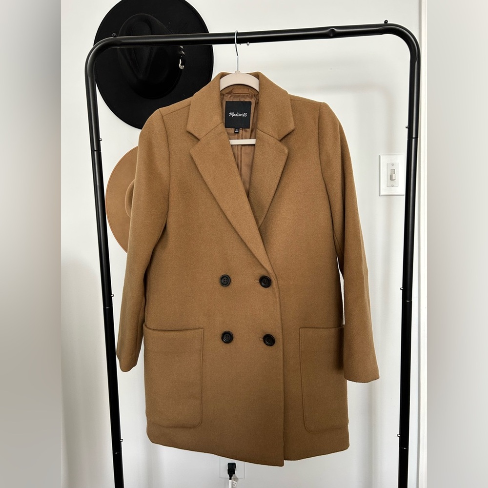 Madewell Hollis Double-Breasted Wool Coat
